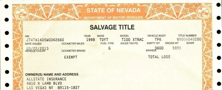 Salvage Title – «graty»